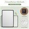 Costway 24''X16''\36''X24''\30''X22''Wall Mount Bathroom Mirror Rectangular Vanity Mirror Vertical Horizontal